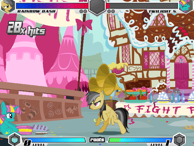 Size: 635x477 | Tagged: safe, derpibooru import, daring do, rainbow dash, twilight sparkle, pegasus, unicorn, fighting is magic, image, palette swap, png, recolor, roots, roots edition