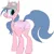 Size: 709x703 | Tagged: suggestive, anonymous artist, artist:anonymous, oc, ponified, pony, admin, blue mane, blue tail, butt, clothes, crossgender, doll (soyjak), female, happy, hat, image, light blue eyes, looking back, mare, pink coat, plot, png, ponut through underwear, rear view, simple background, soyjak, soyjak.party, underwear, white background