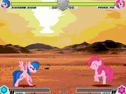 Size: 1080x808 | Tagged: safe, artist:tom artista, derpibooru import, pinkie pie, rainbow dash, fighting is magic, fan game, image, jpeg, mars, new, planet, recolor, solar system, stage