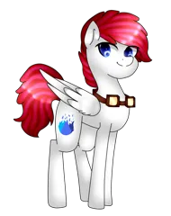 Size: 701x885 | Tagged: safe, artist:oniiponii, derpibooru import, oc, unofficial characters only, pegasus, pony, female, goggles, image, mare, pegasus oc, png, simple background, smiling, solo, transparent background, wings