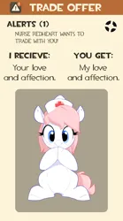 Size: 2500x4500 | Tagged: safe, artist:aquaticvibes, derpibooru import, edit, nurse redheart, earth pony, pony, /mlp/ tf2 general, crossover, cute, female, heartabetes, image, mare, meme, png, team fortress 2, trade offer