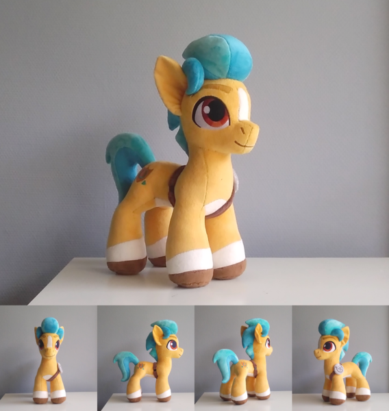 Size: 4097x4329 | Tagged: safe, artist:azdaracylius, derpibooru import, hitch trailblazer, pony, g5, image, irl, photo, plushie, png, solo