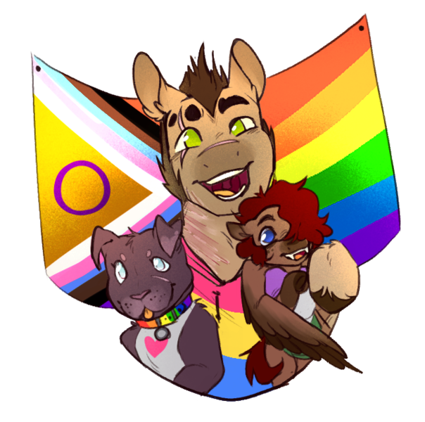 Size: 644x640 | Tagged: safe, artist:tyotheartist1, derpibooru import, oc, oc:hidden talent, oc:princess, oc:royal ranks, unofficial characters only, dog, pony, image, lgbtq, png, pride, pride flag, pride month, pride ponies, simple background, transparent background