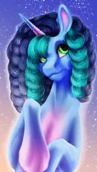 Size: 768x1366 | Tagged: safe, alternate version, artist:oneiria-fylakas, derpibooru import, pony, unicorn, g5, bust, image, jpeg, misty brightdawn, portrait, solo