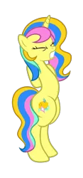 Size: 1723x3672 | Tagged: suggestive, artist:equestria secret guard, artist:radiantrealm, derpibooru import, oc, oc:lemon, unofficial characters only, pony, unicorn, arm behind back, belly button, bipedal, female, helpless, horn, image, mare, png, sexy, simple background, solo, tied up, transparent background, unicorn oc