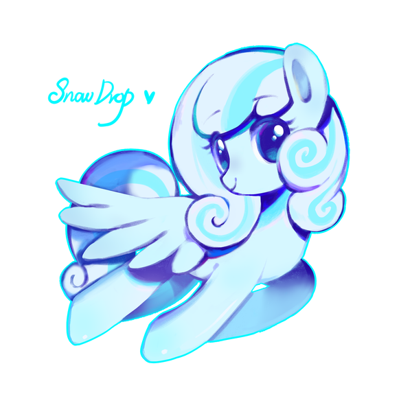 Size: 2000x2000 | Tagged: safe, artist:b611-planet, derpibooru import, oc, oc:snowdrop, unofficial characters only, pegasus, pony, female, filly, foal, heart, image, looking at you, png, simple background, smiling, solo, text, white background