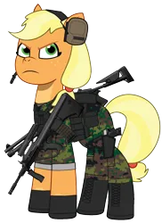Size: 1272x1750 | Tagged: safe, artist:edy_january, artist:prixy05, derpibooru import, edit, vector edit, applejack, earth pony, pony, g5, my little pony: tell your tale, angry, armor, assault rifle, aug a3 sf, benelli m4 super 90, body armor, boots, call of duty, call of duty: modern warfare 2, carrying, clothes, equipment, gears, gloves, gun, handgun, image, looking at you, m1014, m4 super90, military, military pony, military uniform, pistol, png, rifle, shoes, shotgun, simple background, soldier, soldier pony, solo, special forces, steyr aug, tactical gear, task forces 141, transparent background, uniform, united states, usp 45, vector, vest, weapon