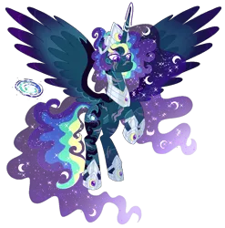 Size: 1002x1016 | Tagged: safe, artist:shebasoda, derpibooru import, oc, oc:king titan, unofficial characters only, alicorn, pony, body markings, body scar, coat markings, colored pupils, colored wings, crown, ethereal hair, ethereal mane, ethereal tail, eye scar, eyeshadow, facial markings, facial scar, flying, frown, gradient horn, gradient wings, hoof shoes, horn, horn jewelry, horn ring, image, jewelry, leg scar, lidded eyes, looking down, makeup, male, male alicorn, male alicorn oc, multicolored wings, neck scar, nose scar, pale belly, peytral, png, purple eyes, regalia, ring, scar, simple background, socks (coat marking), solo, sparkly mane, sparkly tail, spread wings, stallion, star (coat marking), starry mane, starry tail, tail, transparent background, wings