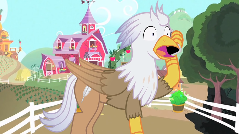 Size: 1280x720 | Tagged: safe, artist:mlp-silver-quill, derpibooru import, oc, oc:silver quill, hippogriff, after the fact, after the fact:somepony to watch over me, apple, apple tree, fence, food, image, mobile phone, phone, png, smartphone, sweet apple acres, tree