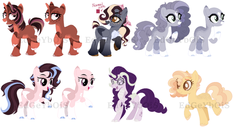 Size: 1208x662 | Tagged: safe, artist:edgeyboiss, derpibooru import, oc, unofficial characters only, dracony, earth pony, hybrid, pegasus, pony, unicorn, bald, base used, chest fluff, coat markings, colored hooves, curved horn, earth pony oc, facial markings, female, freckles, grin, horn, horns, image, interspecies offspring, lidded eyes, mare, obtrusive watermark, offspring, open mouth, pale belly, parent:applejack, parent:big macintosh, parent:caramel, parent:cheese sandwich, parent:flash sentry, parent:fluttershy, parent:pinkie pie, parent:rainbow dash, parent:rarity, parent:soarin', parent:spike, parent:twilight sparkle, parents:carajack, parents:cheesepie, parents:flashlight, parents:fluttermac, parents:soarindash, parents:sparity, pegasus oc, png, raised hoof, simple background, smiling, snip (coat marking), socks (coat marking), star (coat marking), transparent background, unicorn oc, unshorn fetlocks, watermark, wings