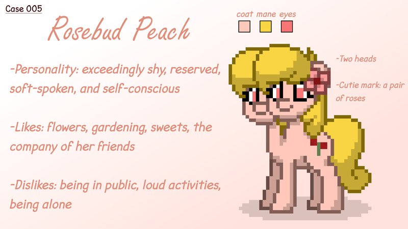 Size: 1920x1080 | Tagged: safe, derpibooru import, oc, oc:rosebud peach, unofficial characters only, earth pony, pony, pony town, image, multiple heads, mutant, photoshop, png, reference sheet, solo, two heads