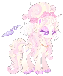 Size: 528x640 | Tagged: safe, derpibooru import, oc, oc:royal icing, unofficial characters only, pony, unicorn, beauty mark, beehive hairdo, closed mouth, colored eyelashes, colored hooves, colored pupils, eyeshadow, female, floral head wreath, flower, frown, girly, hair bun, hoof polish, horn, image, jewelry, lidded eyes, lipstick, makeup, mare, necklace, png, purple eyes, simple background, solo, sparkly eyeshadow, sparkly hooves, sparkly mane, sparkly tail, standing, tail, transparent background, unicorn oc, unshorn fetlocks, veil, wedding veil