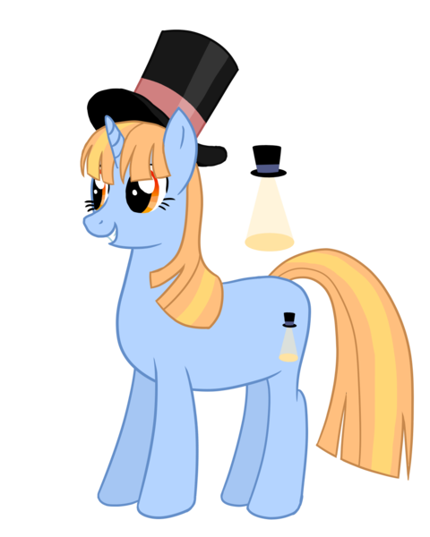 Size: 1200x1500 | Tagged: safe, artist:labyrinthine, derpibooru import, oc, oc:november, unofficial characters only, unicorn, blonde mane, hat, image, month ponies, orange eyes, png, simple background, solo, top hat, transparent background