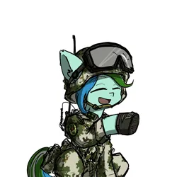 Size: 3937x3937 | Tagged: safe, derpibooru import, oc, oc:tracer wake, commissioner:qqid, image, jpeg, oc:, pla, soldier