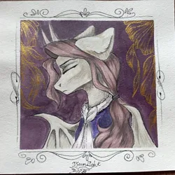 Size: 1536x1536 | Tagged: safe, artist:jsunlight, derpibooru import, oc, oc:draconis taaldis, bat pony, pony, image, jpeg, solo, traditional art, watercolor painting