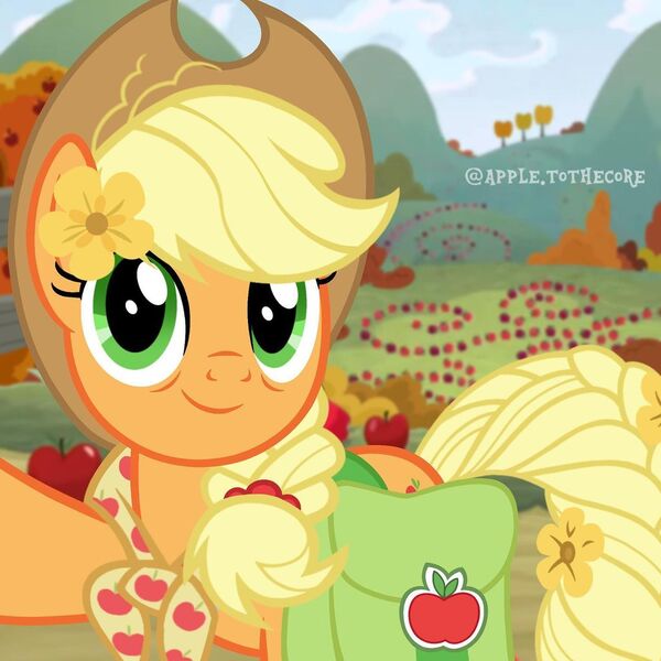 Size: 1080x1080 | Tagged: safe, derpibooru import, applejack, earth pony, pony, female, image, jpeg, older, older applejack, selfie, solo