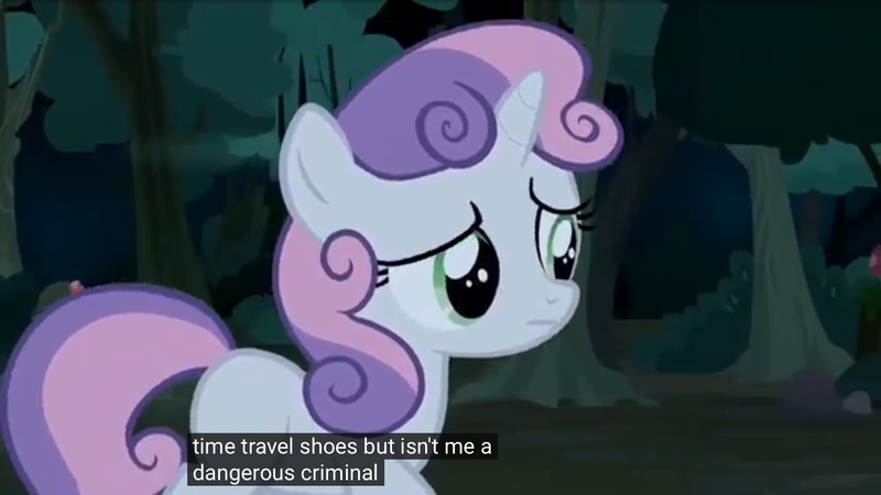 Size: 1533x863 | Tagged: safe, derpibooru import, edit, edited screencap, screencap, sweetie belle, pony, unicorn, appleoosa's most wanted, caption, concerned, female, filly, foal, image, jpeg, meme, solo, youtube caption