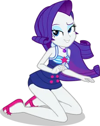 Size: 3203x4017 | Tagged: safe, artist:dustinwatsongkx, derpibooru import, rarity, human, equestria girls, accessory swap, bare shoulders, clothes, clothes swap, female, geode of telekinesis, image, magical geodes, one-piece swimsuit, png, sandals, sci-twi swimsuit, simple background, sleeveless, smiling, solo, swimsuit, swimsuit swap, transparent background