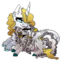 Size: 1000x1000 | Tagged: safe, artist:mr-snack, derpibooru import, prince blueblood, zecora, classical unicorn, pony, unicorn, zebra, alternate hairstyle, chest fluff, cloven hooves, cuddling, curved horn, ear fluff, eyebrows, eyebrows visible through hair, eyes closed, female, happy, horn, image, leonine tail, lying down, male, png, prone, shipping, simple background, smiling, straight, tail, transparent background, unshorn fetlocks