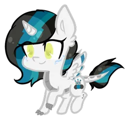 Size: 433x412 | Tagged: safe, artist:oniiponii, derpibooru import, oc, unofficial characters only, alicorn, dracony, dragon, hybrid, pony, alicorn oc, commission, eyelashes, female, horn, image, mare, png, smiling, solo, wings, ych result