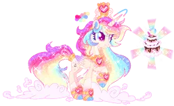 Size: 896x548 | Tagged: safe, artist:shebasoda, derpibooru import, oc, oc:queencess rainbowheart glittercake, unofficial characters only, alicorn, alicorn oc, blue eyes, bracelet, coat markings, colored ears, colored eyelashes, colored hooves, colored pupils, colored wings, crown, ethereal hair, ethereal mane, ethereal tail, folded wings, gradient horn, gradient legs, gradient mane, gradient tail, gradient wings, grin, horn, image, jewelry, joke oc, long mane, long tail, looking up, mary sue, multicolored eyes, multicolored hair, pale belly, peytral, pink eyes, png, rainbow hair, rainbow tail, raised hoof, regalia, simple background, smiling, socks (coat marking), solo, sparkly mane, sparkly tail, standing, tail, tiara, transparent background, wings