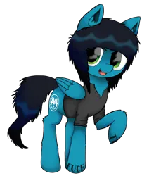 Size: 5500x6500 | Tagged: safe, artist:cactuscruncher, derpibooru import, ponified, pegasus, pony, absurd resolution, asking alexandria, black mane, black tail, blue coat, button-up shirt, chest fluff, clothes, danny worsnop, derpibooru exclusive, ear fluff, emo, feather, fluffy, folded wings, fringe, green eyes, hock fluff, hoof tattoo, image, long tail, looking away, male, messy mane, messy tail, open mouth, png, raised hoof, rolled up sleeves, shiny eyes, shirt, simple background, smiling, smug, solo, stallion, standing, tail, tattoo, transparent background, vulgar, wings
