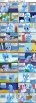 Size: 1282x3661 | Tagged: safe, artist:agrol, derpibooru import, edit, edited screencap, screencap, starlight glimmer, trixie, pony, unicorn, comic:celestia's servant interview, headmare of the school, a horse shoe-in, boast busters, angry, apple, bag, book, cape, caption, chalkboard, clothes, cs captions, cup, cute, descriptive noise, diatrixes, doodle, female, food, glare, hat, image, image macro, interview, levitation, magic, magic aura, magic lessons, mare, must be better, nom, onomatopoeia, png, ponyville, quill, radio, reading, saddle bag, sandwich, sleeping, smiling, snoring, telekinesis, text, trixie is not amused, trixie's cape, trixie's hat, unamused