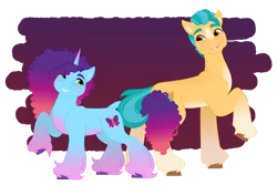 Size: 1280x854 | Tagged: safe, artist:itstechtock, derpibooru import, hitch trailblazer, pony, g5, female, image, male, misty brightdawn, mistyhitch, png, rebirth misty, shipping, straight