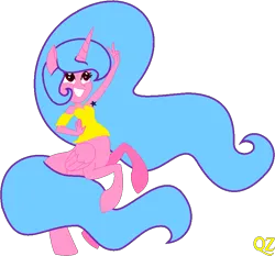 Size: 812x757 | Tagged: safe, artist:queenzodiac, derpibooru import, oc, oc:queen zodiac, unofficial characters only, alicorn, centaur, taur, equestria girls, alicorn oc, centaurified, female, horn, image, png, solo, species swap, wings