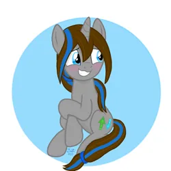 Size: 2048x2048 | Tagged: safe, artist:dust, derpibooru import, oc, oc:dust, oc:dusty, pony, unicorn, blushing, derpibooru exclusive, female, horn, image, mare, png, ponytail, rule 63, simple background, sitting, unicorn oc