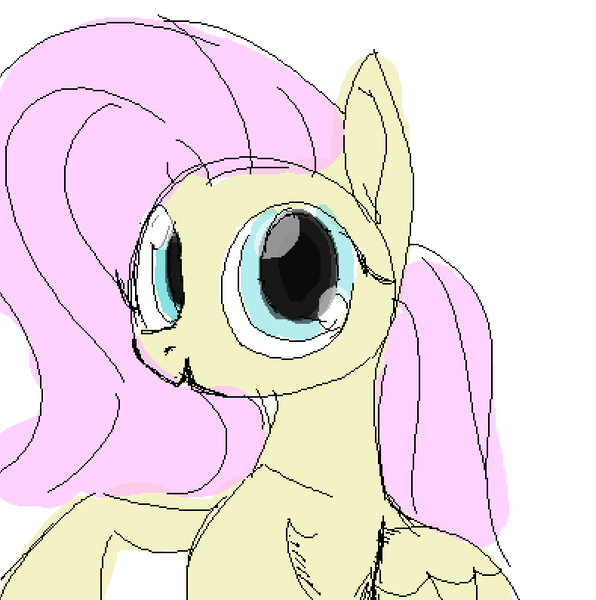 Size: 790x795 | Tagged: safe, anonymous artist, fluttershy, pegasus, pony, female, happy, image, legs raised, mare, png, simple background, smiling, smiling at you, solo, white background
