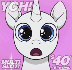 Size: 1300x1273 | Tagged: safe, artist:selenophile, derpibooru import, bat pony, advertisement, animated, commission, dilated pupils, gif, hypnosis, hypnotized, image, looking at you, open mouth, ych animation, your character here