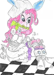 Size: 917x1280 | Tagged: safe, artist:godzilla713, derpibooru import, pinkie pie, equestria girls, gag, image, jpeg