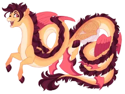 Size: 3700x2800 | Tagged: safe, artist:gigason, derpibooru import, oc, oc:noodle, draconequus, hybrid, absurd resolution, image, interspecies offspring, magical gay spawn, male, offspring, parent:cheese sandwich, parent:discord, png, simple background, solo, transparent background