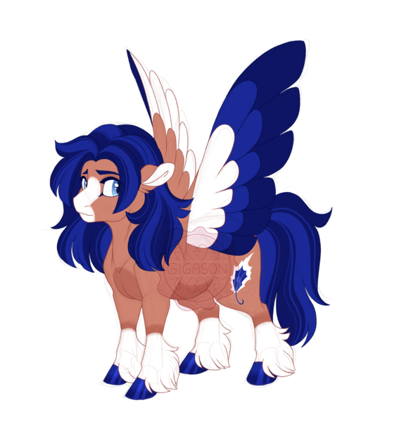 Size: 3600x3700 | Tagged: safe, artist:gigason, derpibooru import, oc, oc:blue bolt, pegasus, pony, colored wings, female, image, magical gay spawn, magical geodes, mare, multicolored wings, offspring, parent:flash sentry, parent:trouble shoes, png, simple background, solo, transparent background, wings