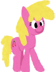 Size: 1868x2426 | Tagged: safe, artist:purppone, ponerpics import, cherry berry, earth pony, pony, female, image, lineless, mare, png, simple background, solo, transparent background