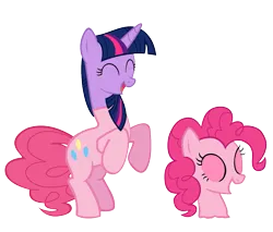 Size: 1269x1080 | Tagged: safe, derpibooru import, edit, pinkie pie, twilight sparkle, earth pony, bodysuit, clothes, disguise, happy, image, impersonating, mask, masking, master of disguise, one eye closed, pinkie pie suit, png, ponysuit, simple background, transparent background, wink