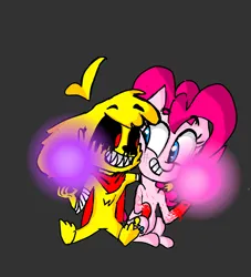 Size: 1500x1650 | Tagged: grimdark, derpibooru import, pinkie pie, oc, oc:mikecrack.exe, smile hd, blood, image, png