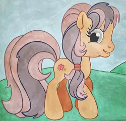 Size: 2251x2160 | Tagged: safe, artist:lilacdash, derpibooru import, scootaloo (g3), earth pony, pony, g3, female, g3.5, image, jpeg, looking at you, mare, solo, traditional art