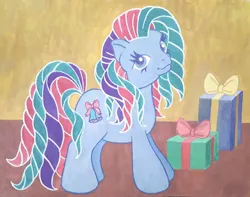 Size: 1080x849 | Tagged: safe, artist:lilacdash, derpibooru import, tink-a-tink-a-too, earth pony, pony, g3, female, image, jpeg, mare, present, solo, traditional art