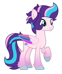 Size: 1152x1368 | Tagged: safe, artist:motownwarrior01, derpibooru import, oc, oc:tripp tornado, unofficial characters only, pegasus, pony, g5, base used, cute, derpibooru exclusive, folded wings, g5 oc, image, magical lesbian spawn, male, offspring, parent:pipp petals, parent:zipp storm, parents:pippzipp, png, product of incest, raised hoof, simple background, solo, stallion, tail, teenager, transparent background, wings
