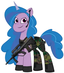 Size: 1053x1200 | Tagged: safe, artist:edy_january, artist:prixy05, derpibooru import, edit, vector edit, izzy moonbow, pony, unicorn, g5, my little pony: tell your tale, armor, assault rifle, australia, australian, body armor, boots, bullpap, call of duty, call of duty: modern warfare 2, camouflage, clothes, delta forces, five seven, gloves, gun, handgun, image, looking at you, military, military uniform, operator, png, rifle, shirt, shoes, simple background, soldier, soldier pony, solo, special forces, steyr aug, tanktop, transparent background, uniform, vector, warfighter, weapon