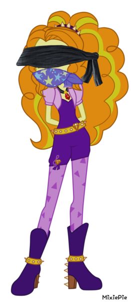 Size: 1117x2560 | Tagged: safe, artist:mixiepie, derpibooru import, edit, adagio dazzle, equestria girls, rainbow rocks, blindfold, gag, image, png