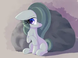 Size: 5200x3878 | Tagged: safe, artist:windykirin, derpibooru import, marble pie, earth pony, pony, absurd resolution, cute, female, hair over one eye, image, marblebetes, mare, png, raised hoof, shy, sitting, solo, underhoof