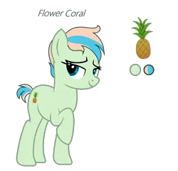 Size: 1267x1219 | Tagged: safe, artist:colorcoookie0w0, derpibooru import, coral currents, earth pony, pony, female, image, lidded eyes, mare, older, older coral currents, png, raised hoof, simple background, solo, transparent background