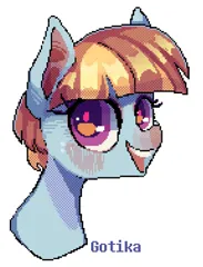 Size: 1479x1942 | Tagged: safe, artist:rottengotika, derpibooru import, windy whistles, pegasus, pony, image, jpeg, pixel art, simple background, solo, white background