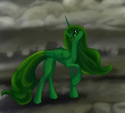 Size: 1000x908 | Tagged: safe, artist:opal2023, derpibooru import, alicorn, pony, fallout equestria, green, image, png, solo