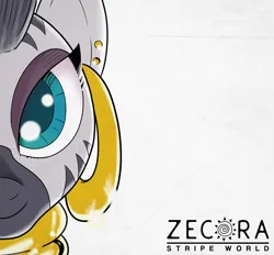 Size: 4708x4363 | Tagged: safe, artist:realgero, derpibooru import, zecora, zebra, album cover, image, looking at you, png, simple background, solo, white background