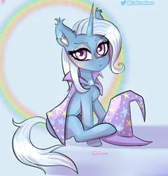 Size: 3232x3385 | Tagged: safe, artist:cali luminos, derpibooru import, trixie, unicorn, commission, fanart, feral, great and powerfull, hat, image, jpeg, wizard, your character here, zoo
