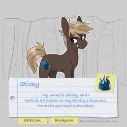 Size: 1024x1024 | Tagged: safe, artist:sinclair2013, derpibooru import, oc, oc:sticky, unofficial characters only, earth pony, pony, image, jpeg, male, nudity, sheath, solo, stallion